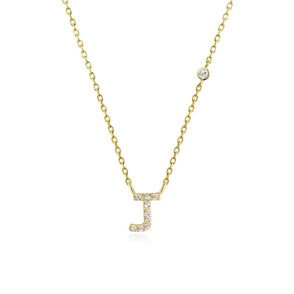 Collier Initiale Fine Zircons