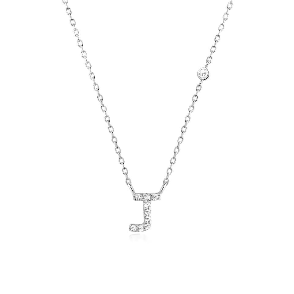 Collier Initiale Fine Zircons