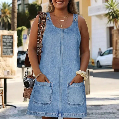 Delia | Robe en Jean Décontractée