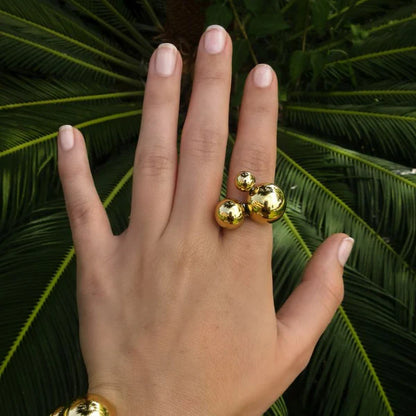 Bague Perles Solaire Chic