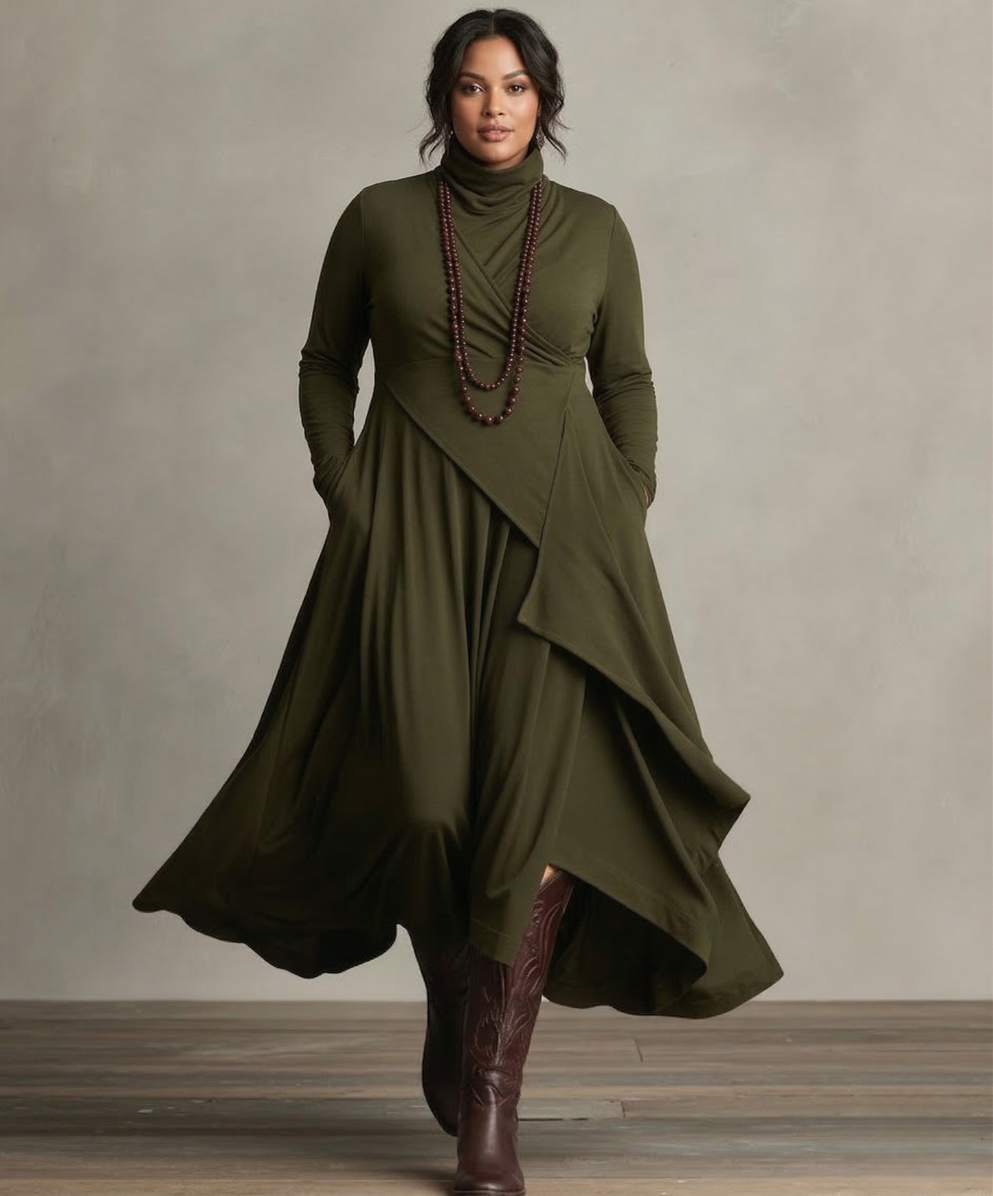 Kaia | Robe Drapée Élégante