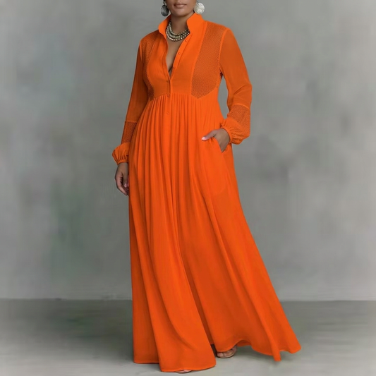 Robe Française Vera : Élégant Détail de Nœud en Ruban