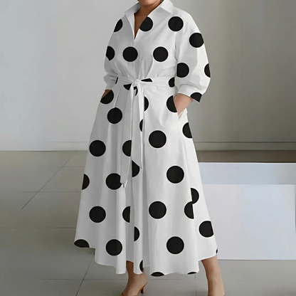 Ondine | Robe Maxi Chemise en Coton pour Femmes