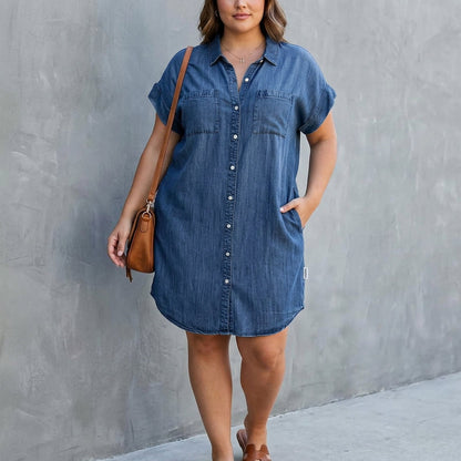 Cleo | Robe Chemise à Boutons