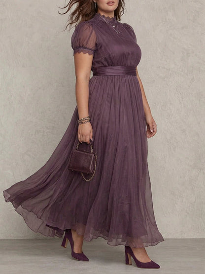 Aveline | Robe Maxi Chiffon Vintage Élégante