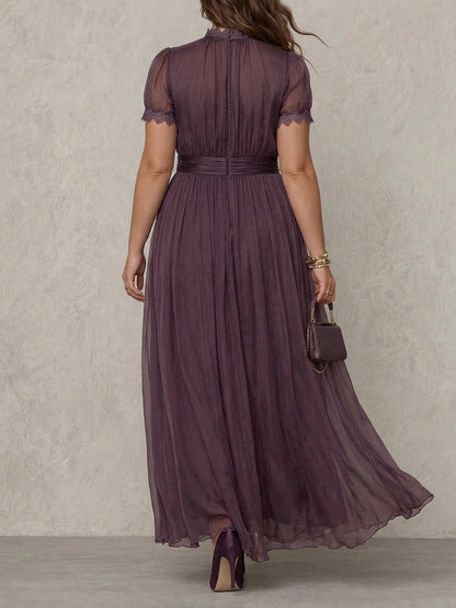 Aveline | Robe Maxi Chiffon Vintage Élégante