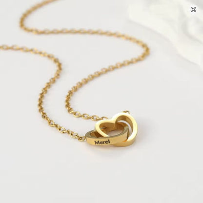 Collier Personnalisé avec Boîte Rose Éternelle