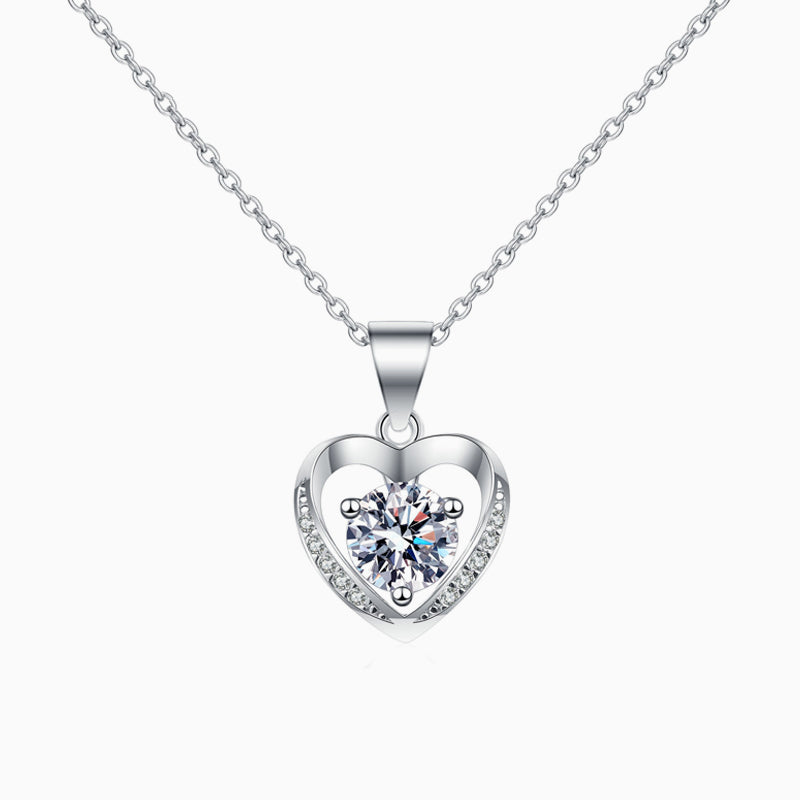 Collier Coeur en Zircon