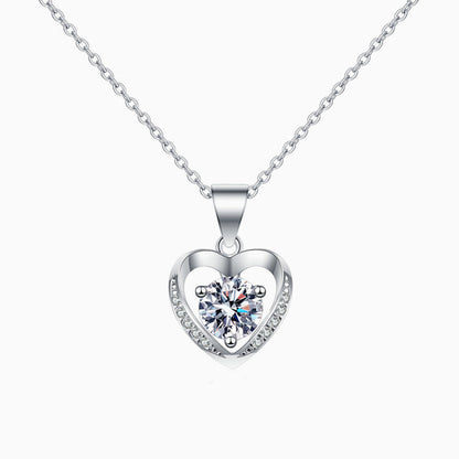Collier Coeur en Zircon
