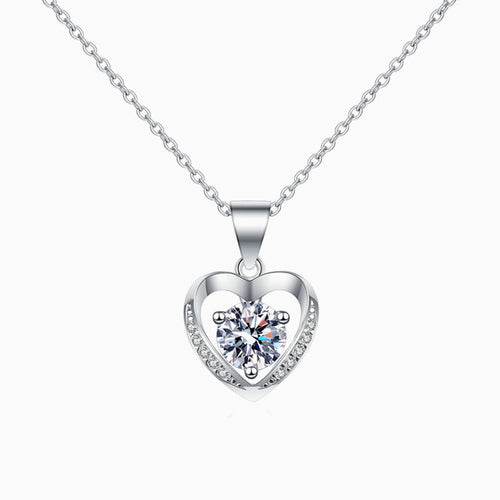 Collier Coeur en Zircon
