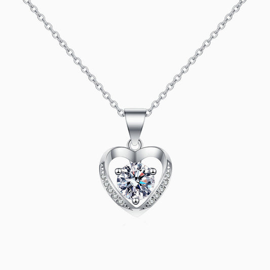 Collier Coeur en Zircon