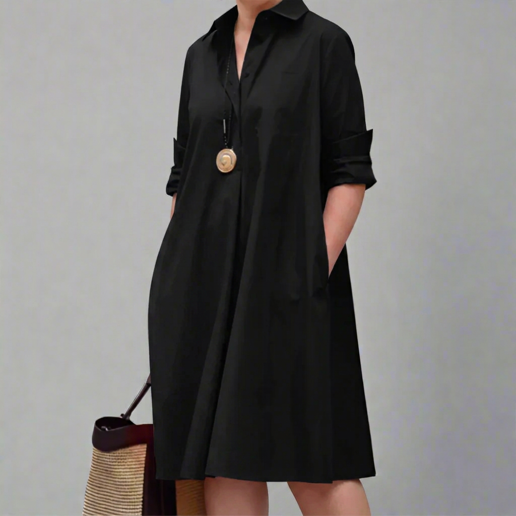 Yelena | Robe Chemise Oversize en Coton pour Femme