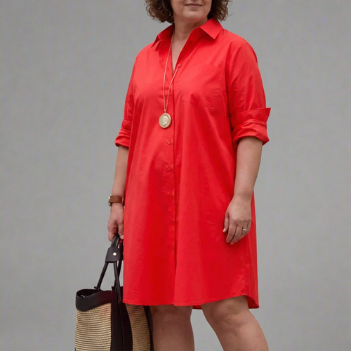 Yelena | Robe Chemise Oversize en Coton pour Femme