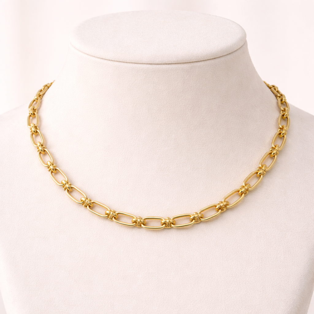 Collier Doré à Maillons Allongés