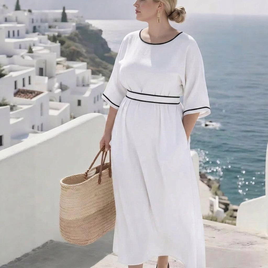 Robe Maxi Commuter Oleander : Élégance Quotidienne Sophistiquée