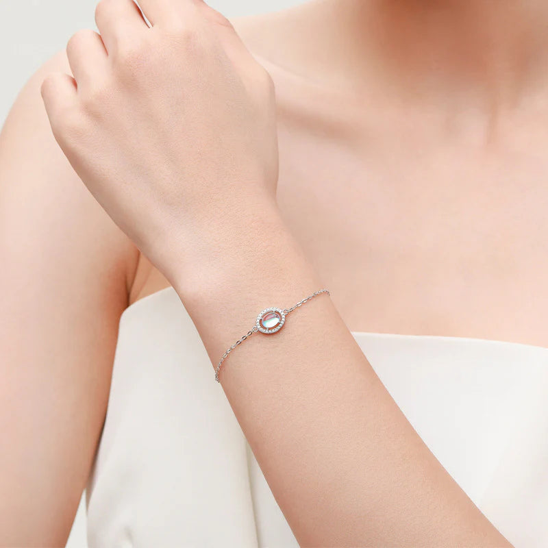 Bracelet Lune en Pierre de Lune