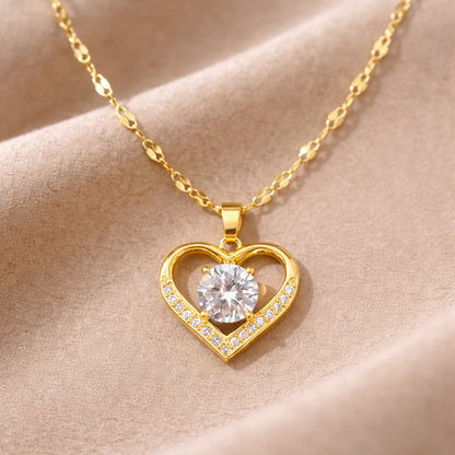 Collier Deux Cœurs Entrelacés