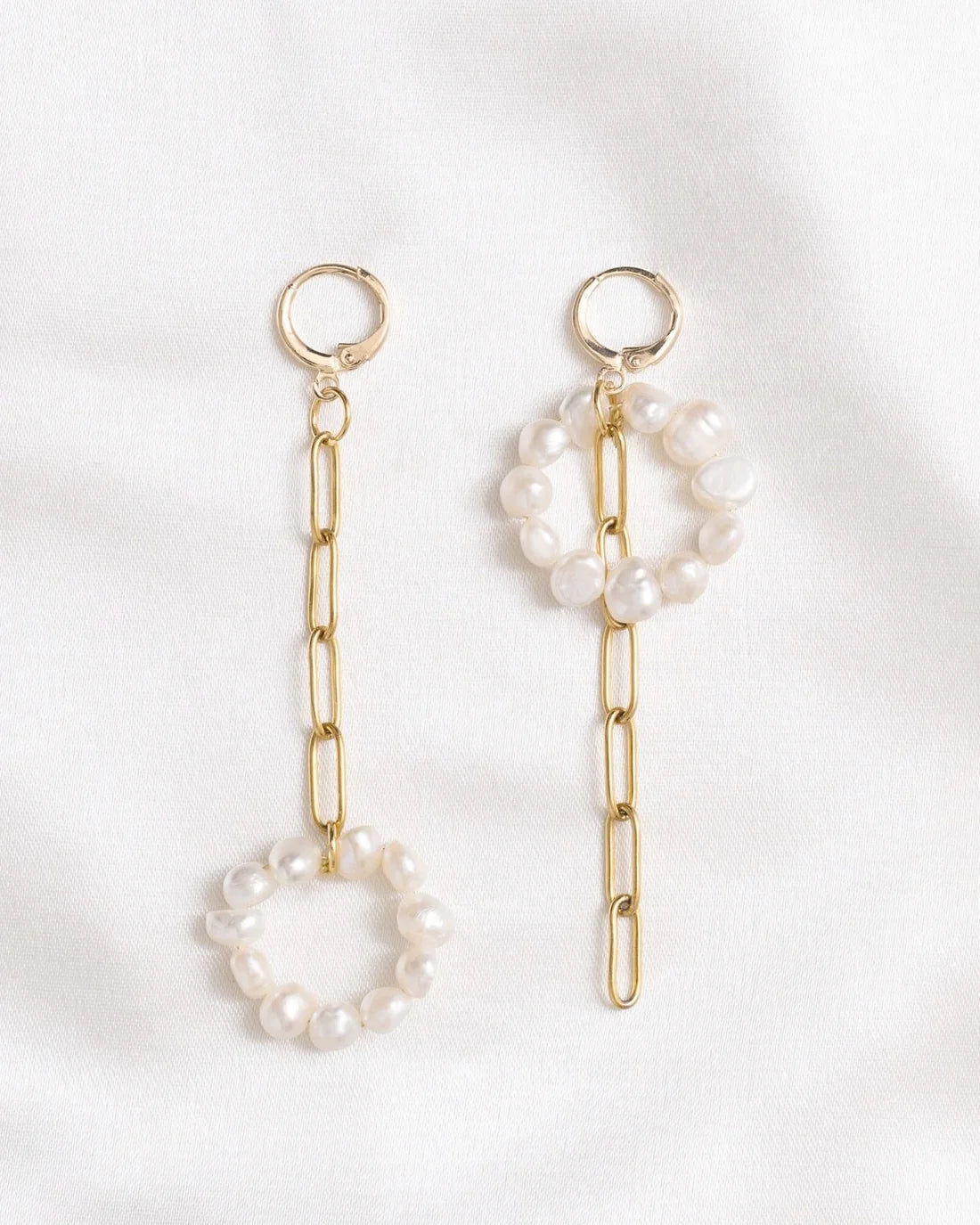 Boucles Balançoire Perles Élegantes