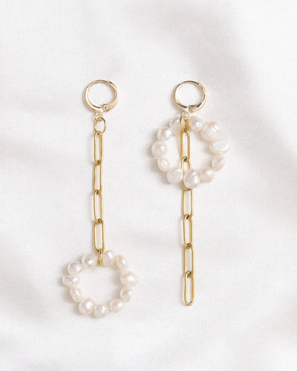 Boucles Balançoire Perles Élegantes