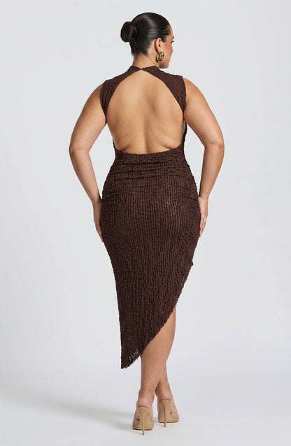 Robe Midi Sora - Brun Prune