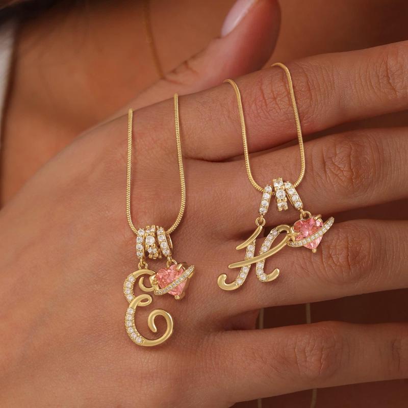 Collier Initiales Trois Rangées Personnalisé