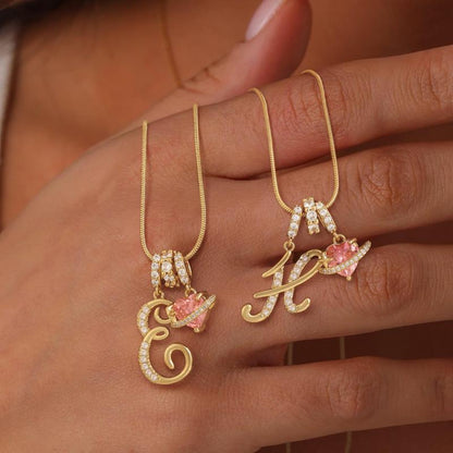 Collier Initiales Trois Rangées Personnalisé