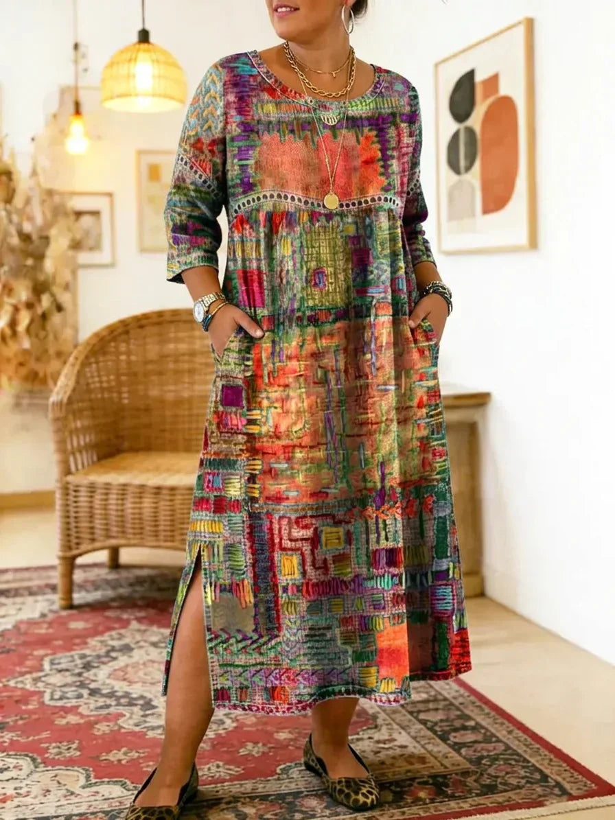 Kit | Robe Midi Imprimée