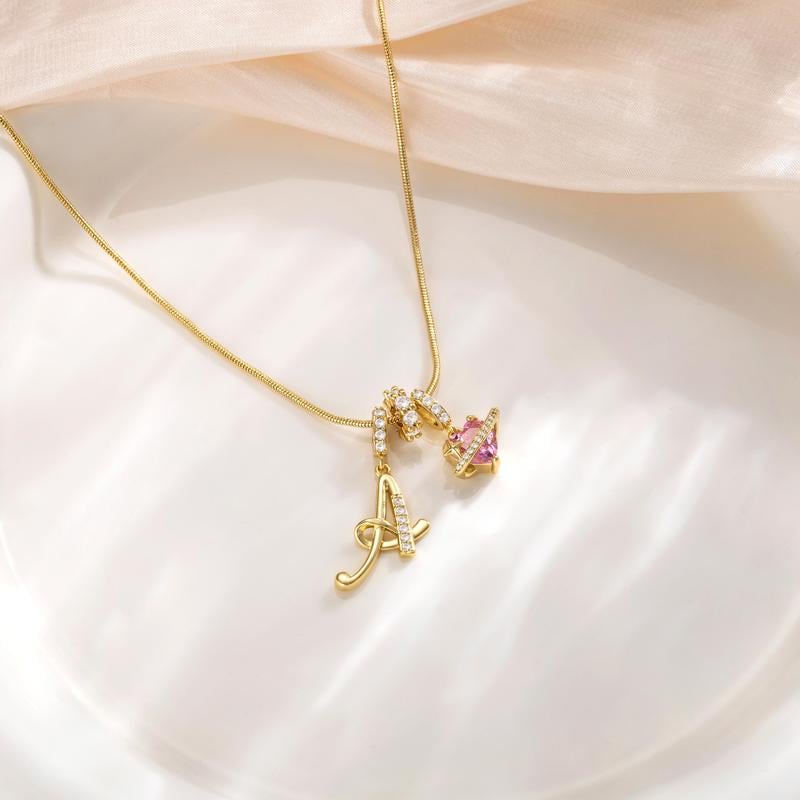 Collier Initiales Trois Rangées Personnalisé