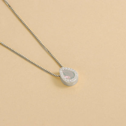 Collier Goutte Zircon Délicat