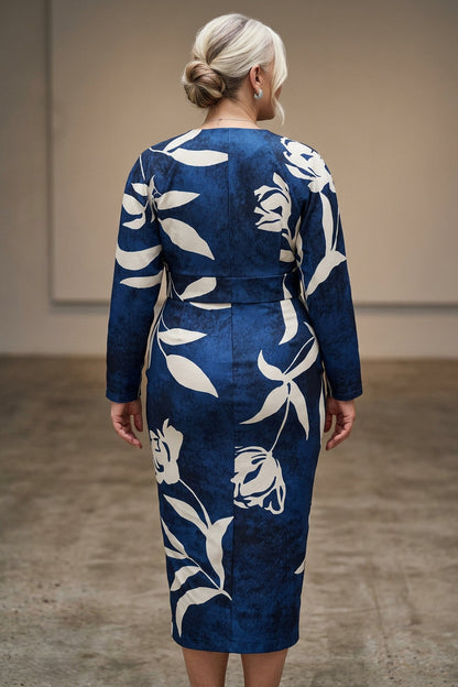 Signy | Robe Midi Dolman Imprimé Unique Évasion Solaire