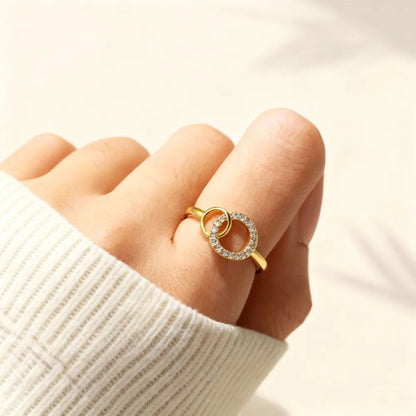Bague Anneaux Entrelacés