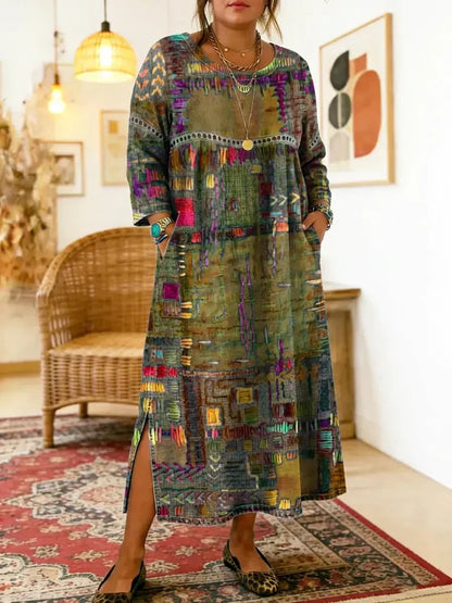 Kit | Robe Midi Imprimée