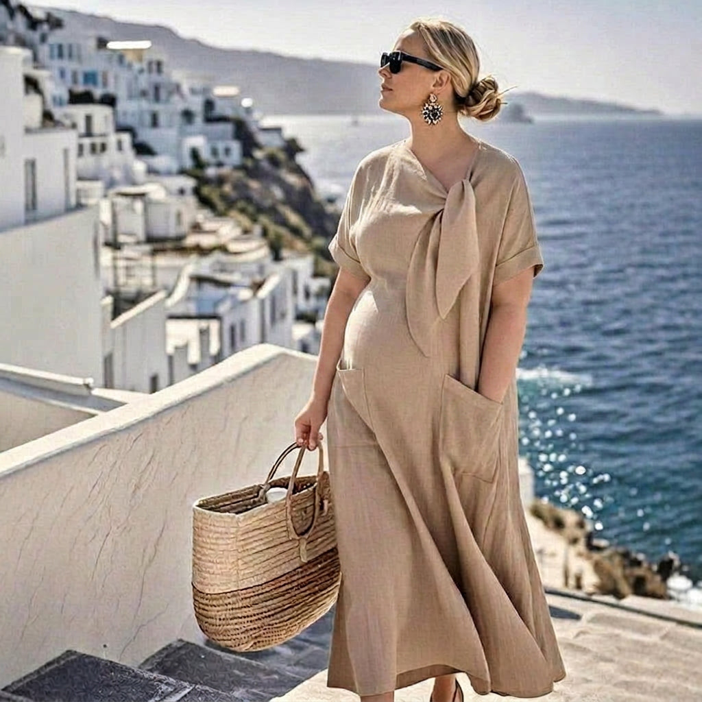 Robe Maxi Maybelle avec Nœud : Élégance Quotidienne Sans Effort