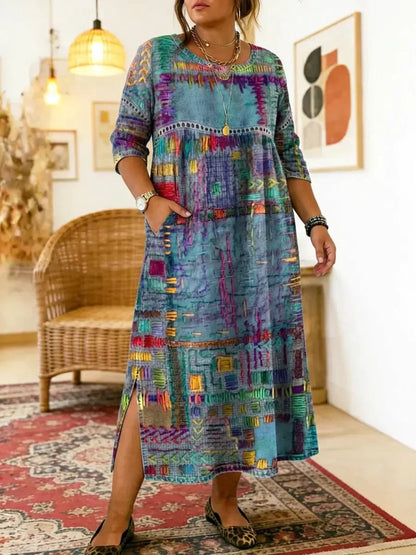 Kit | Robe Midi Imprimée