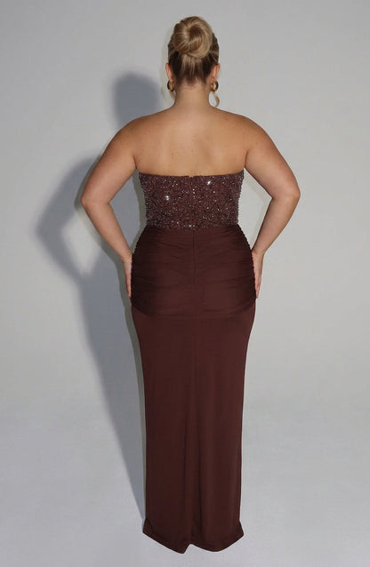 Robe Maxi Verity - Marron Prune