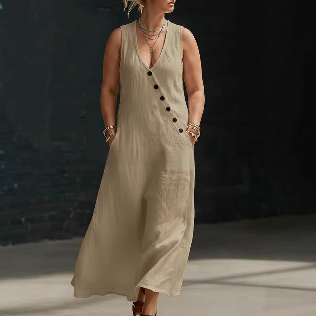 Robe Mira Boutonnée : Élégance Intemporelle au Quotidien