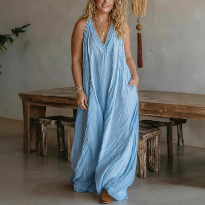Robe Maxi Sans Manches Saoirse : Élégance Été Sans Effort