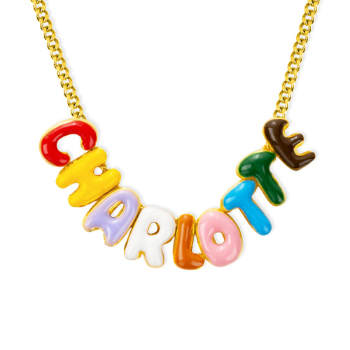 Collier Prénom Coloré en Émail