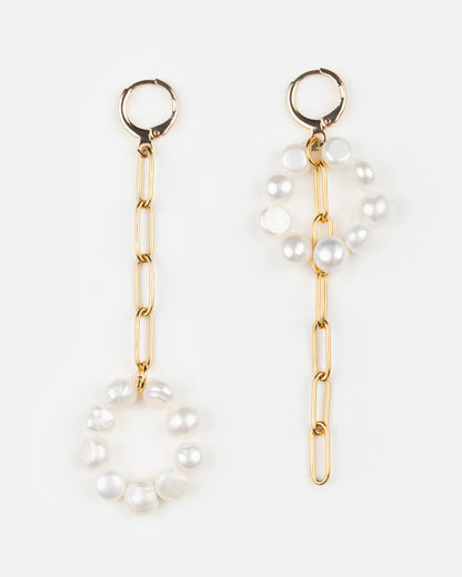 Boucles Balançoire Perles Élegantes
