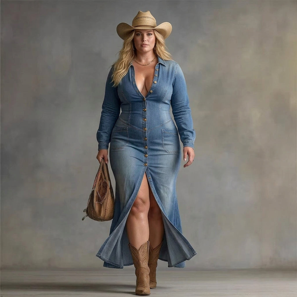 Robe Maxi en Jean Mei