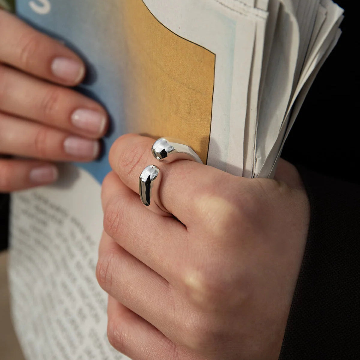 Bague Goutte d'Eau Minimaliste