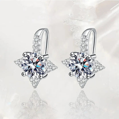 Boucles d'oreilles Étoiles Filantes en Moissanite