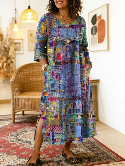 Kit | Robe Midi Imprimée