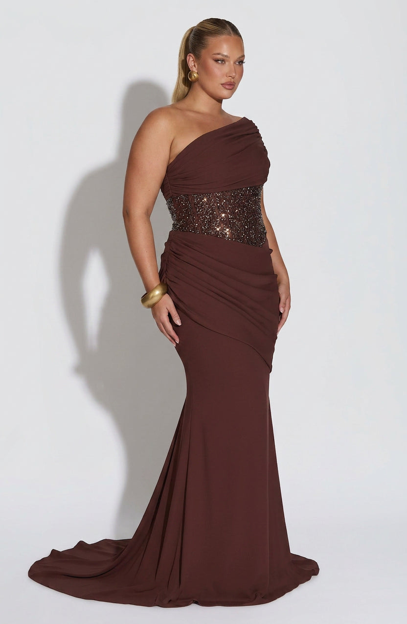 Robe Zaina - Brun Prune