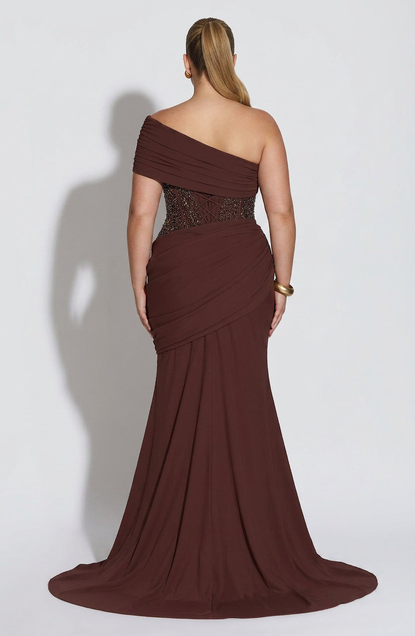 Robe Zaina - Brun Prune