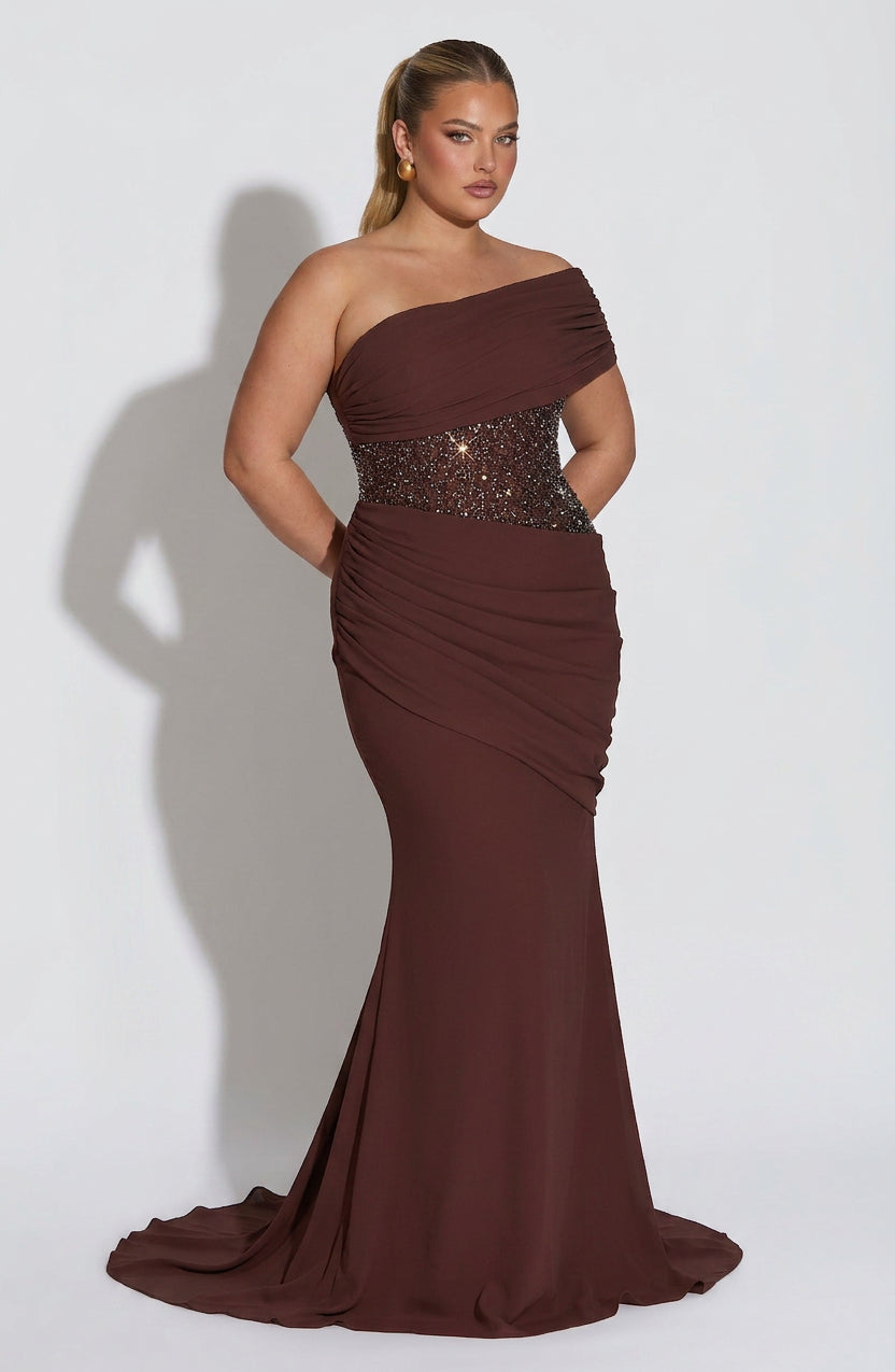 Robe Zaina - Brun Prune