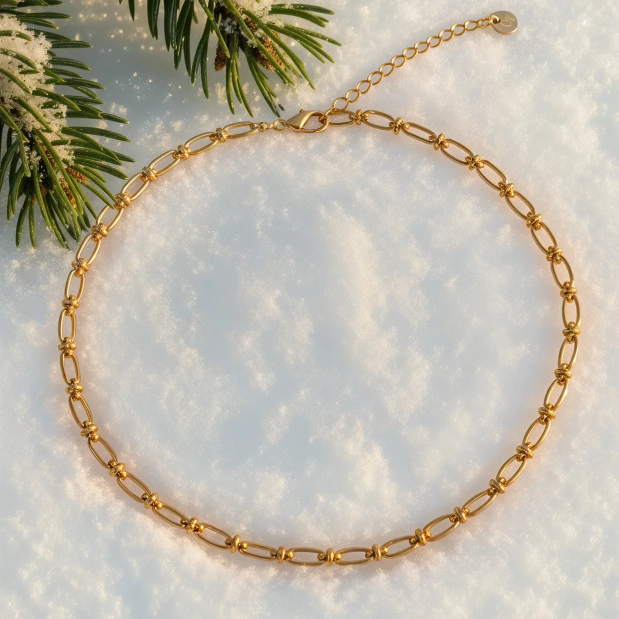 Collier Doré à Maillons Allongés
