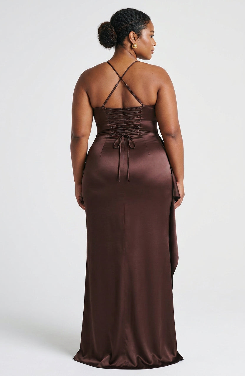 Robe Maxi Hazel - Marron Prune