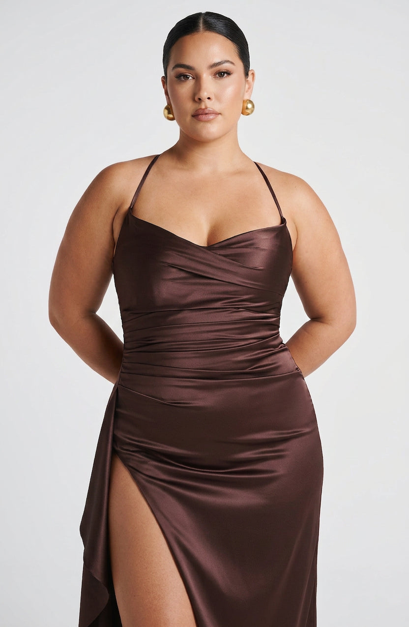 Robe Maxi Hazel - Marron Prune