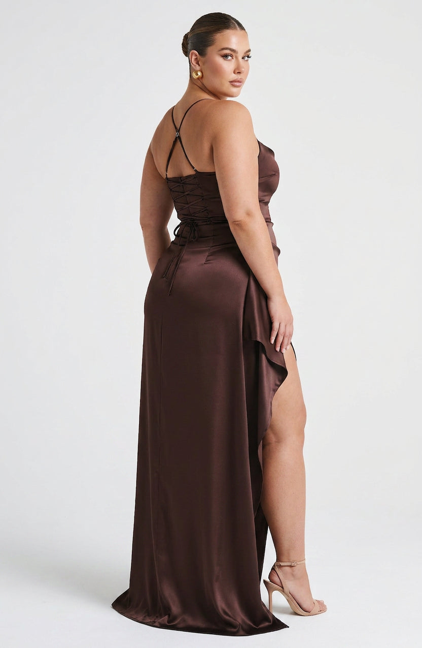 Robe Maxi Hazel - Marron Prune